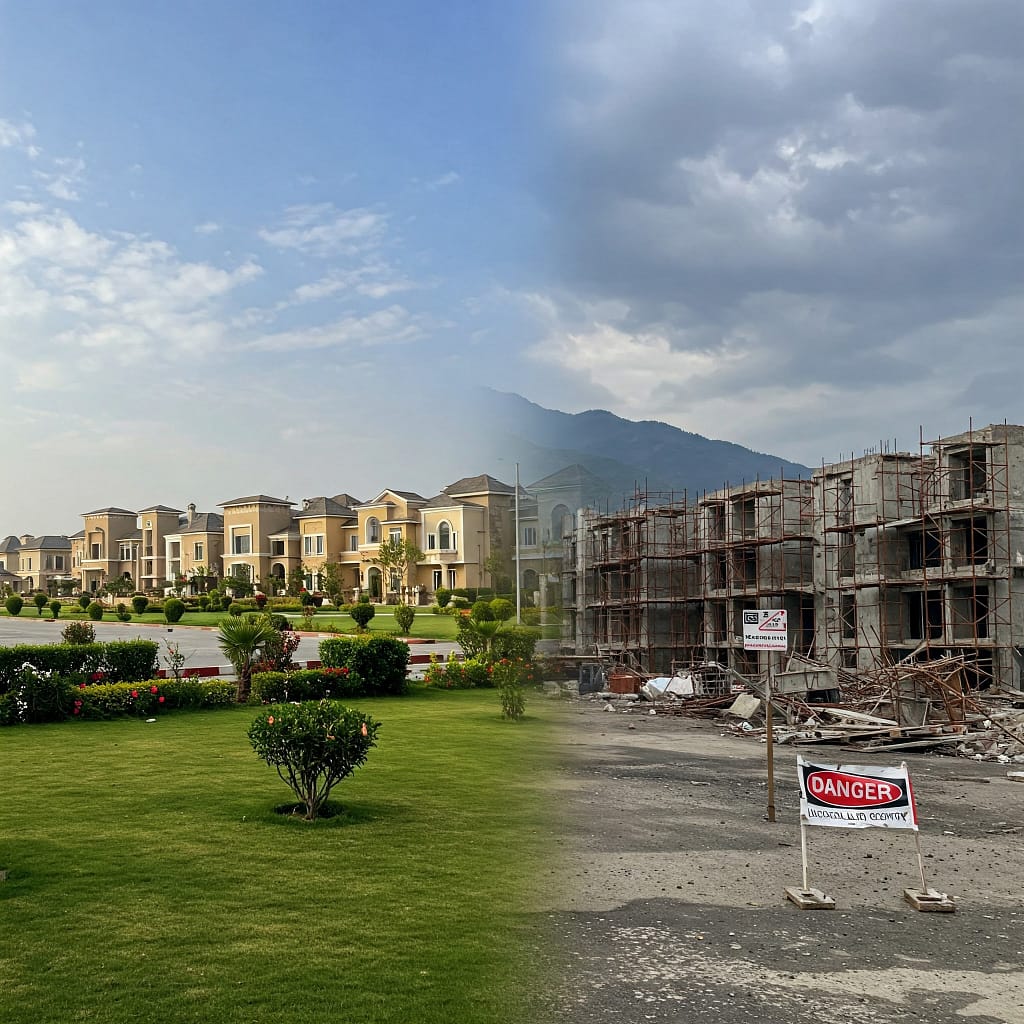 The dangers of investing in illegal housing societies in Islamabad.