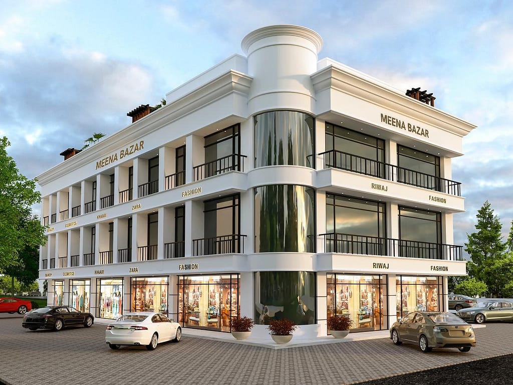 MEENA BAZAR 2 shops for sale in new city phase2